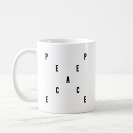 Peace Typography Koffiemok