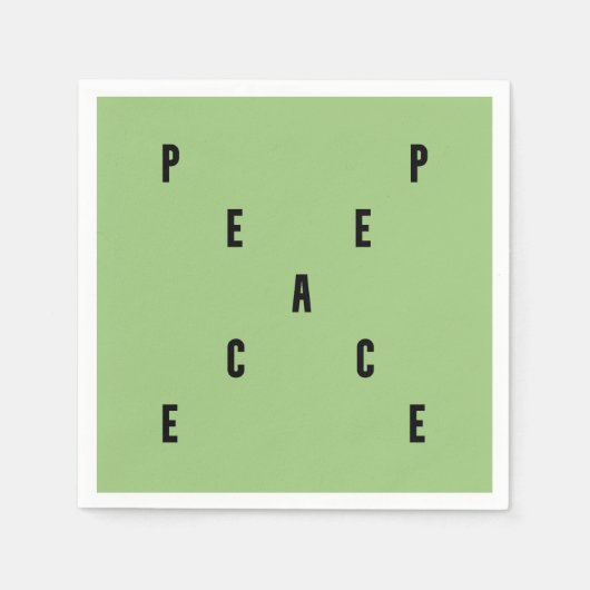 Peace Typography Servet (Voorkant)