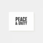 PEACE & UNITY Post-it Notes (Voorkant)