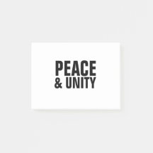 PEACE & UNITY Post-it Notes