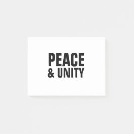 PEACE & UNITY Post-it Notes