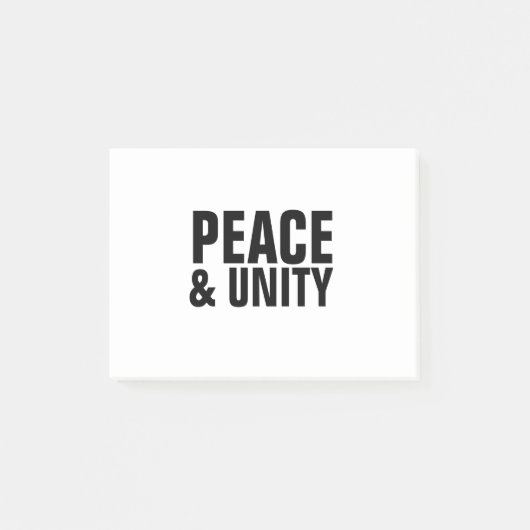 PEACE & UNITY Post-it Notes (Voorkant)