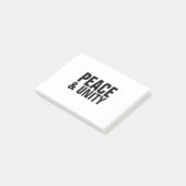 PEACE & UNITY Post-it Notes (Schuin)