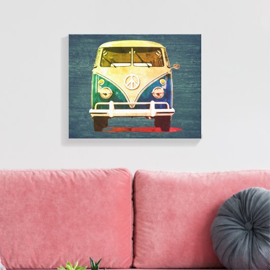 Peace Van Canvas Afdruk (Insitu (Woonkamer))