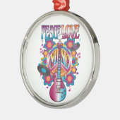 PEACE VERLIEFT MUZIEK METALEN ORNAMENT (Links)
