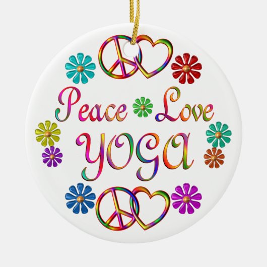 PEACE VERLIEZEN YOGA KERAMISCH ORNAMENT (Voorkant)