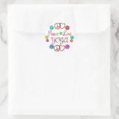 PEACE VERLIEZEN YOGA RONDE STICKER (Tas)