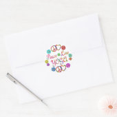 PEACE VERLIEZEN YOGA RONDE STICKER (Envelop)