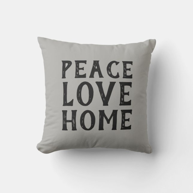 PEACE VERLIVE HOME-typografie | Buitenkussen (Voorkant)
