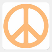 Peace Vierkante Sticker (Voorkant)