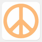 Peace Vierkante Sticker (Voorkant)