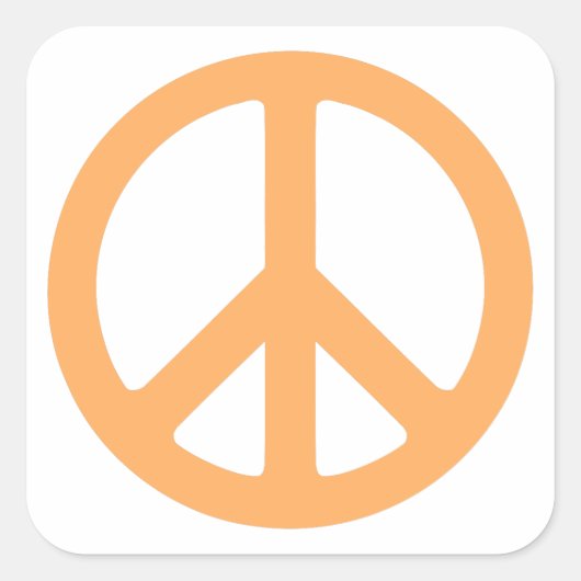 Peace Vierkante Sticker (Voorkant)