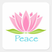 Peace Vierkante Sticker (Voorkant)