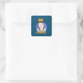 Peace Vierkante Sticker (Tas)
