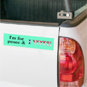 Peace Vote Bumper ticker Bumpersticker (Op Truck)