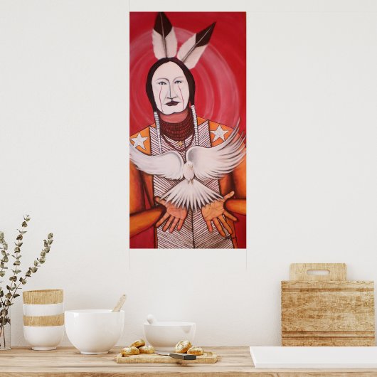 Peace Warrior Poster (Keuken)