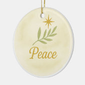 “Peace” Watercolor Christmas Ornament (Links)
