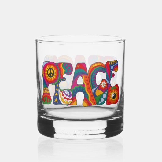 Peace Whiskey Glass Whisky Glas (Achterkant)