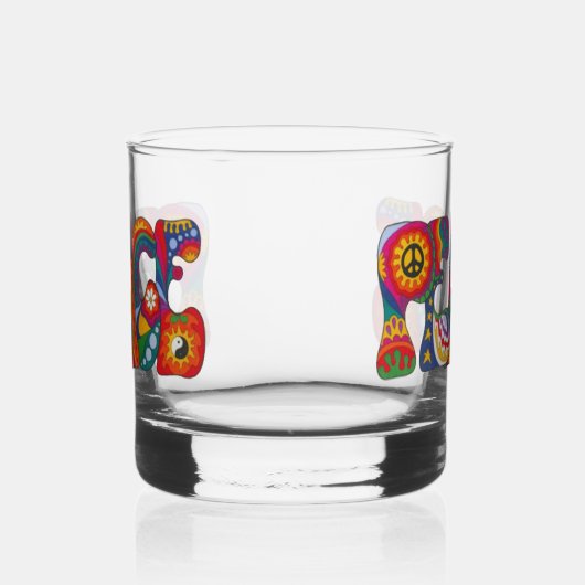 Peace Whiskey Glass Whisky Glas (Links)