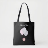 Peace White Balloons Canvas tas (Voorkant)
