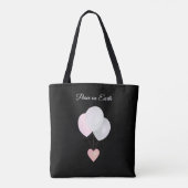 Peace White Balloons Canvas tas (Achterkant)