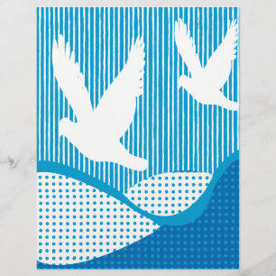 Peace White Doves Artsy Peace Scrapbook