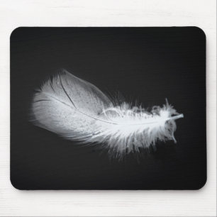 Peace White Feather Beauful Silent Muismat