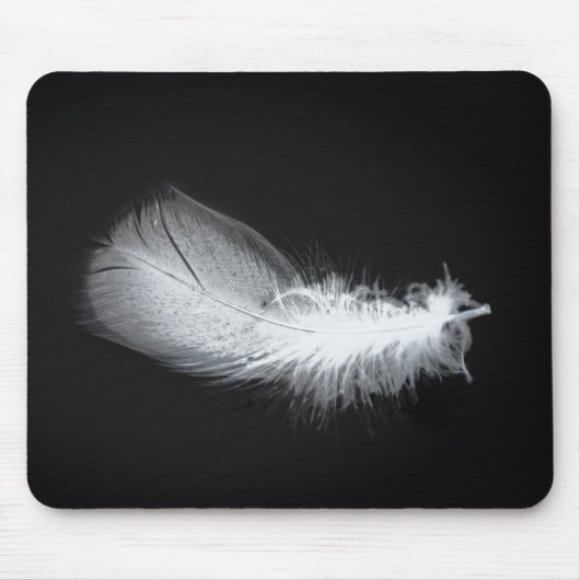Peace White Feather Beauful Silent Muismat (Voorkant)