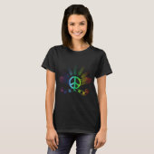 Peace Wings-regenboog T-shirt (Voorkant volledig)