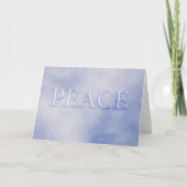Peace Winter Snow-kerstfeestdag Feestdagen Kaart (Voorkant)