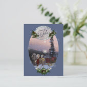 Peace Winter Solstice Feestdagenkaart (Staand voorkant)