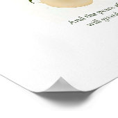 Peace within, floral daisy Christian wall art Poster (Hoek)