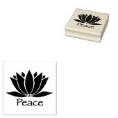 Peace Wood Art Stamp Rubberstempel (Gestempeld)