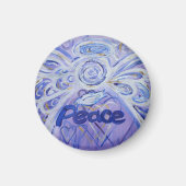 Peace Word Art Guardian Angel Magnet (Voorkant)