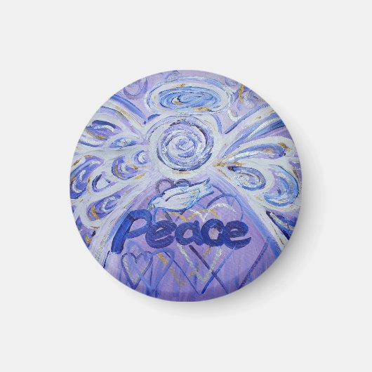 Peace Word Art Guardian Angel Magnet (Voorkant)
