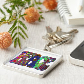 Peace Word Art Sleutelhanger (Zijkant)