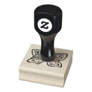 Peace Word Butterfly Rubber Stamp Rubberstempel