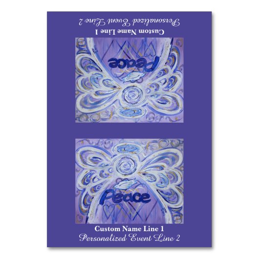 Peace Word Inspirerend Angel - aangepaste tabelten Kaart (Voorkant)