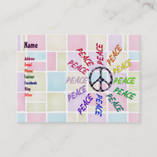 Peace Wordcirkel Visitekaartje