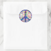 Peace & World Flags Sticker (Tas)
