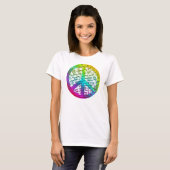 Peace World Language T-shirt (Voorkant volledig)