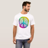 Peace World Language T-shirt (Voorkant volledig)