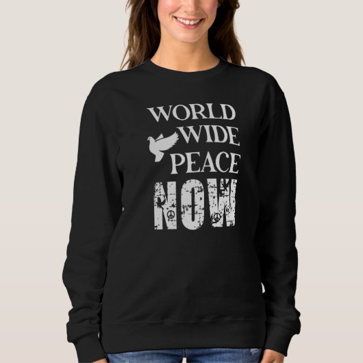 Peace World Wide Dove Trui (Voorkant)