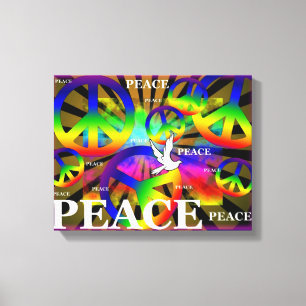 Peace Wrapped Canvas Afdruk