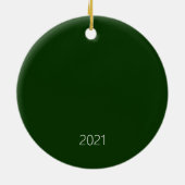 Peace Wreate kerstfeestdag keramisch sieraad Ornament (Achterkant)