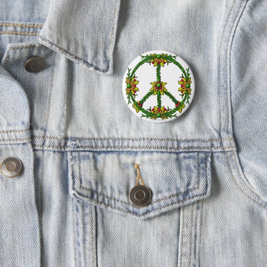 Peace Wreath Ronde Button 5,7 Cm (In situ)