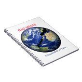 Peace Wrecker - Smaakpapillen wereldwijd verdelen Notitieboek (Rechterzijde)