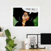 Peace Y-all-Poster Poster (Thuiskantoor)