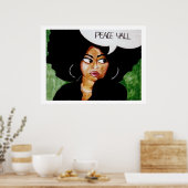 Peace Y-all-Poster Poster (Keuken)