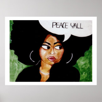 Peace Y-all-Poster Poster